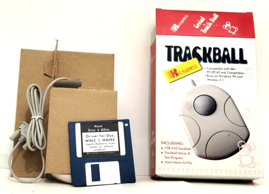 NEW Besame 3 Button Serial Trackball in Original Box! Rare/Vintage/Retro - Image 4 of 4