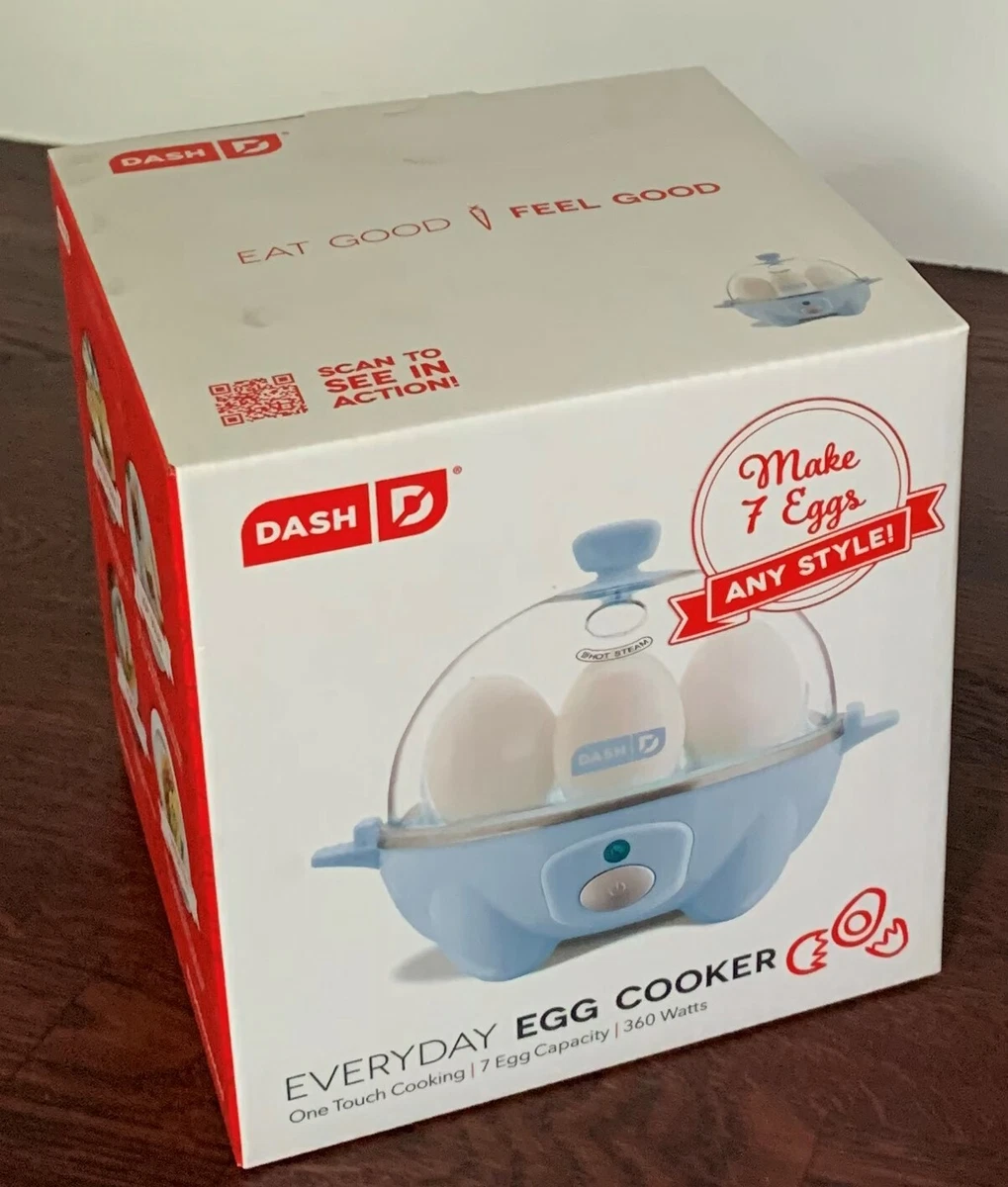 Dash 7-Egg Everyday Rapid Electric Egg Cooker, Blue, Brand New