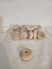 Lot of 20 Toy Builder 1 1/2" Wooden Wheels