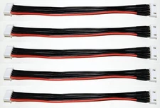 5 Each Lipo Balance Extension Charger Cable Lead 4s JST-XH (4 cell, 14.8V)