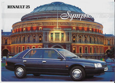 Renault 25 Symphony Limited Edition 1988 UK Market Sales Brochure