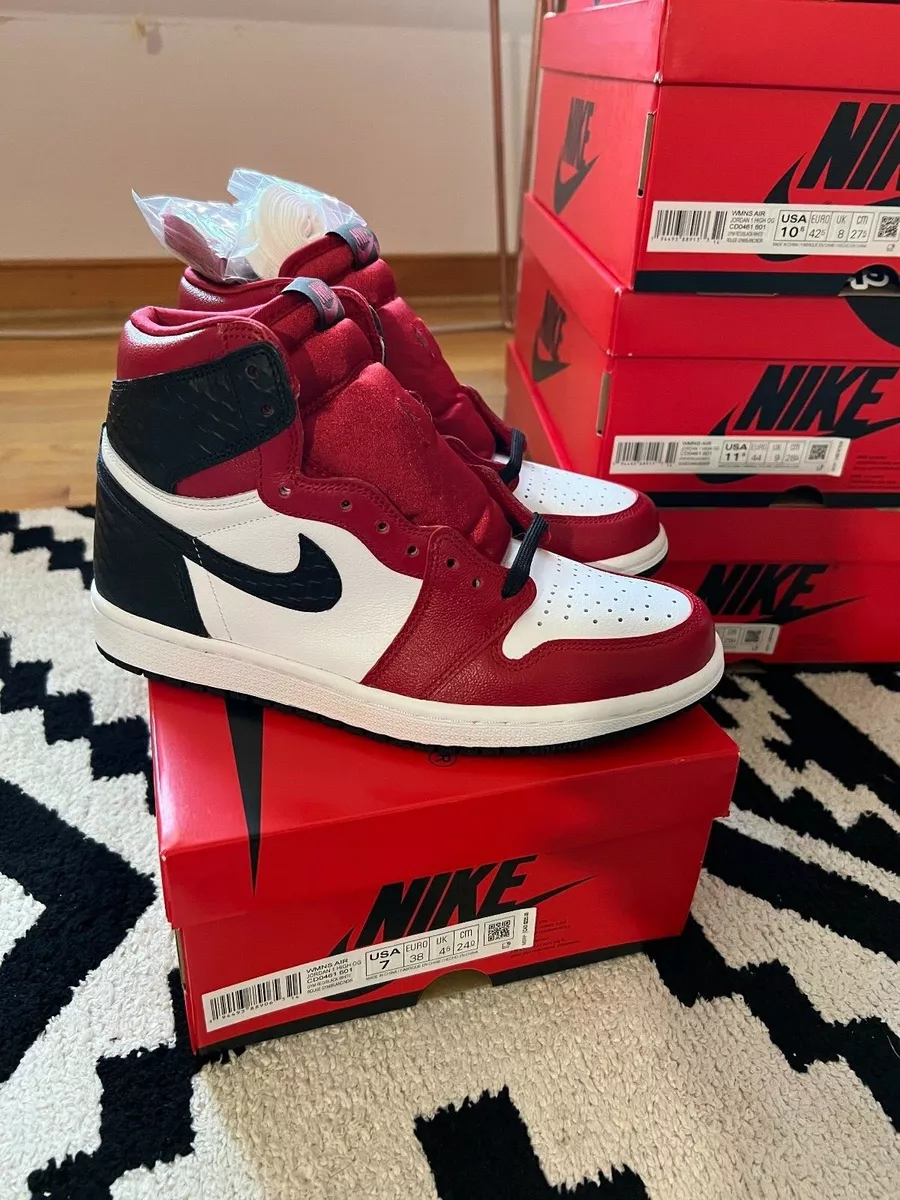 Nike Air Jordan 1 Retro High OG Satin Snake Chicago CD0461-601 Size 7-12 ✅