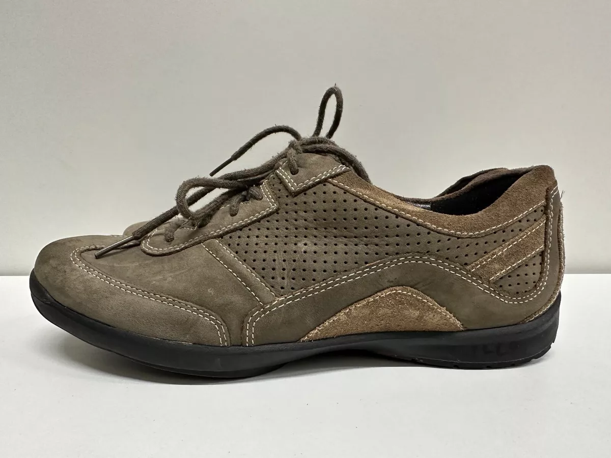 Clarks Wave women size 8M army green suede low top lace up comfort shoes eBay