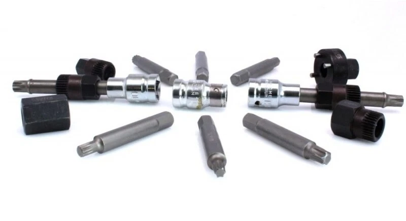 Lichtmaschinen Wechsel Satz Freilauf Steckschlüssel Arretier Werkzeug Set KFZ - Bild 2 von 3