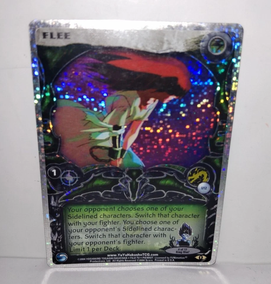 Yu Yu Hakusho TCG Flee U12 Exile Uber Rare 1st Edition Speckles Foil Score NM - Image 3 of 4