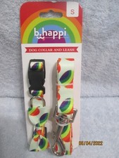 B Happi Girl Dog Heart Collar With Bow  Leash Small New See Pics For Sizing