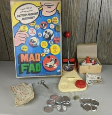 Mad Fad Button Making Machine 1967 Pressman Toy Company