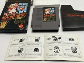 Super Mario Bros Game NES Nintendo Boxed 5 Screw Cartridge Original PAL Rare