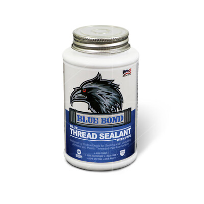 Supply Giant 8 oz - 16 oz Blue Bond PTFE Thread Sealant Pipe and Fitting Connect