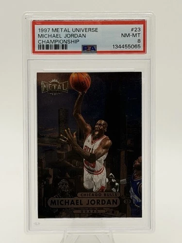 1997-98 Metal Universe Championship Preview - Michael Jordan #23 PSA 8