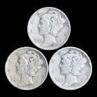 1942 Mercury Silver Dime Year Set