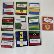 Various International Country Flag Embroidered Patches, New