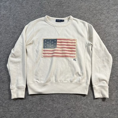 Polo Ralph Lauren American Flag Crewneck Womens Petite Small (PS) Sweatshirt
