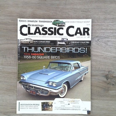 Hemmings Classic Car Magazine Feb 2011 #77 Thunderbird Buick Corvair Chevy