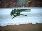 Vintage MARX 54MM TRIPOD RECOILESS RIFLE AND 45MM GUNNER