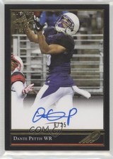 2018 Leaf Ultimate Draft 92 Black Gold 6/25 Dante Pettis #BG-DP1 Auto 3wl