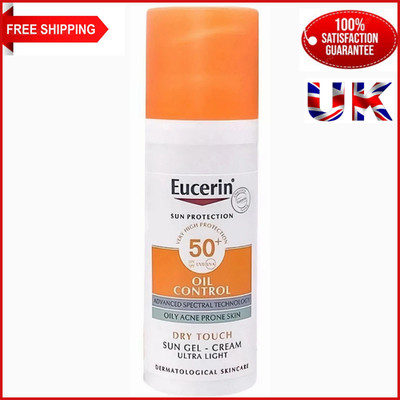 Eucerin Oil Control Sun Gel-Creme Dry Touch LSF50+ 50ml