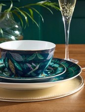 Next 12pc Navy Dark Opulence Dinner Set Luxe Dining Tableware Home Decor Plates