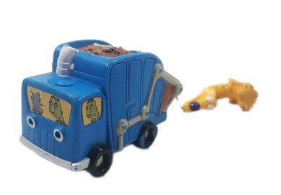 Vtg 90s Cat Dog Garbage Truck Figure Pull String Toy Burger King 1999 New Sealed