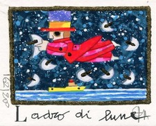 FRANCESCO MUSANTE - LADRO DI LUNE - serigrafia firmata