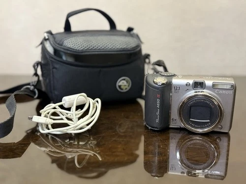 Canon PowerShot A650 IS Digital Camera - 12.1MP, 6x Optical Zoom - Tested & Work