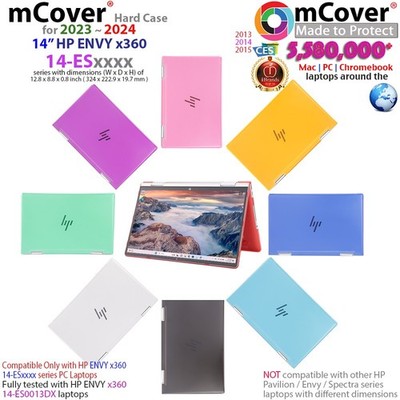 NEW mCover  Hard Shell Case for 2023 ~ 2024 14'' HP ENVY x360 14-ESxxxx laptop