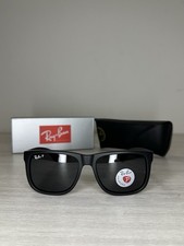 Ray-Ban Justin Classic Rubber Black/Polarized 54mm Sonnenbrille RB4165 622/2V