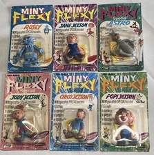 Vintage Baravelli The Jetsons Mini Flexy Toy Set Italy 1969 Hanna-Barbera Rosie