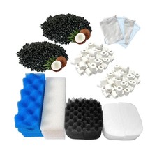 24 Pack Aquarium Media Kit Replacement for Fluval 206/207 Canister Filters, R...