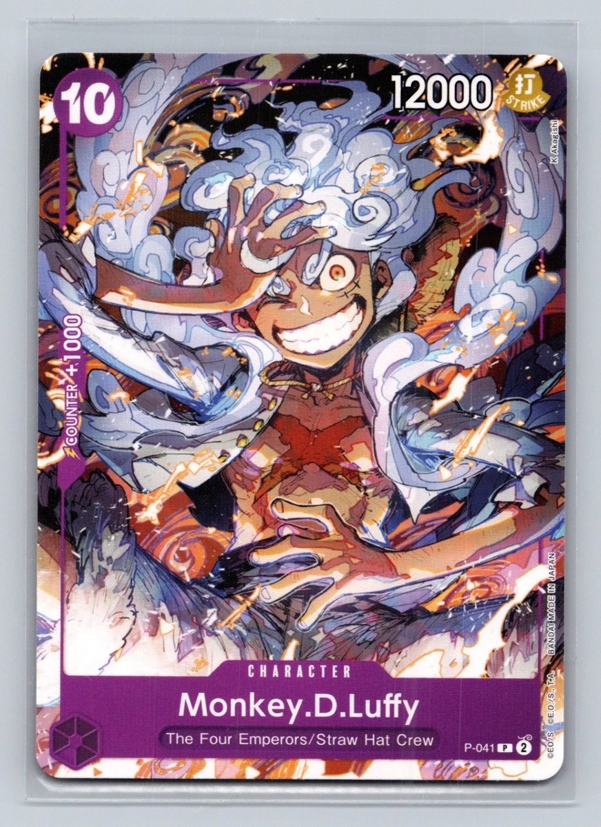 One Piece Monkey D Luffy P-041 English Promo Card | eBay