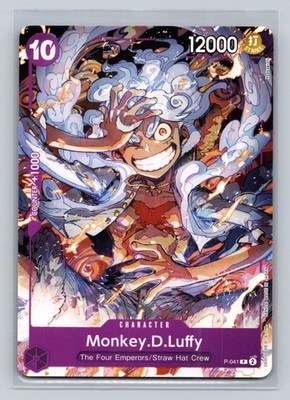 One Piece Monkey D Luffy P-041 English Promo Card
