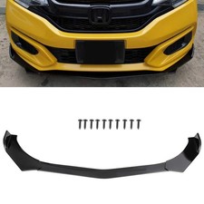 3pcs Universal Front Lip Splitter Bumper Adjustable Spoiler Abs For Most Cars