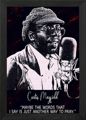 Curtis Mayfield Gerahmtes Wandbild Poster Leinwanddruck Bild