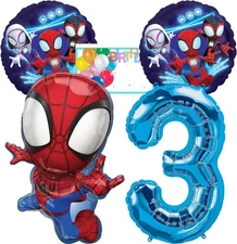 Anagram Spidey and his Amazing Friends 4th Birthday Party Balloons Licensed