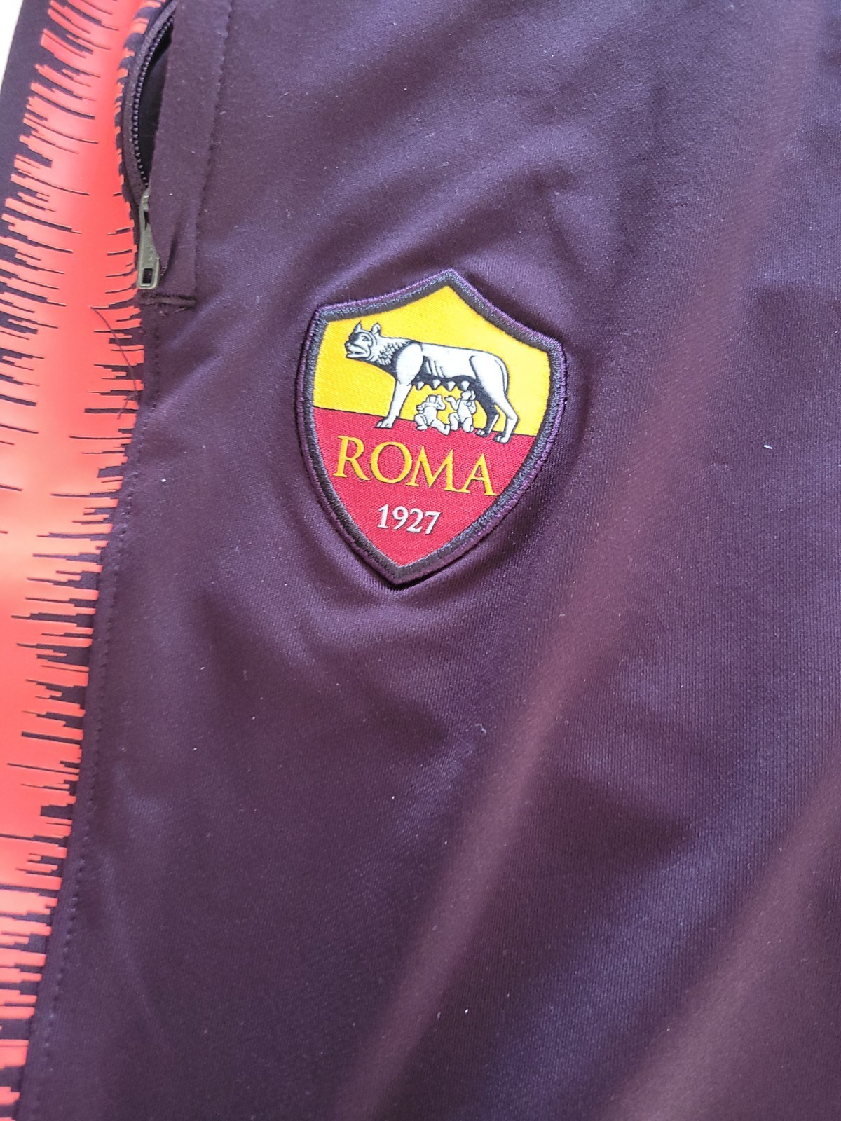 AS Roma - Tracksuit Bottoms with Zip Pockets -  Size Men L - Amazing Condition image 2
