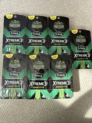 7 Pack SCHICK XTREME 3 SENSITIVE Disposable razors New,sealed Fast Ship