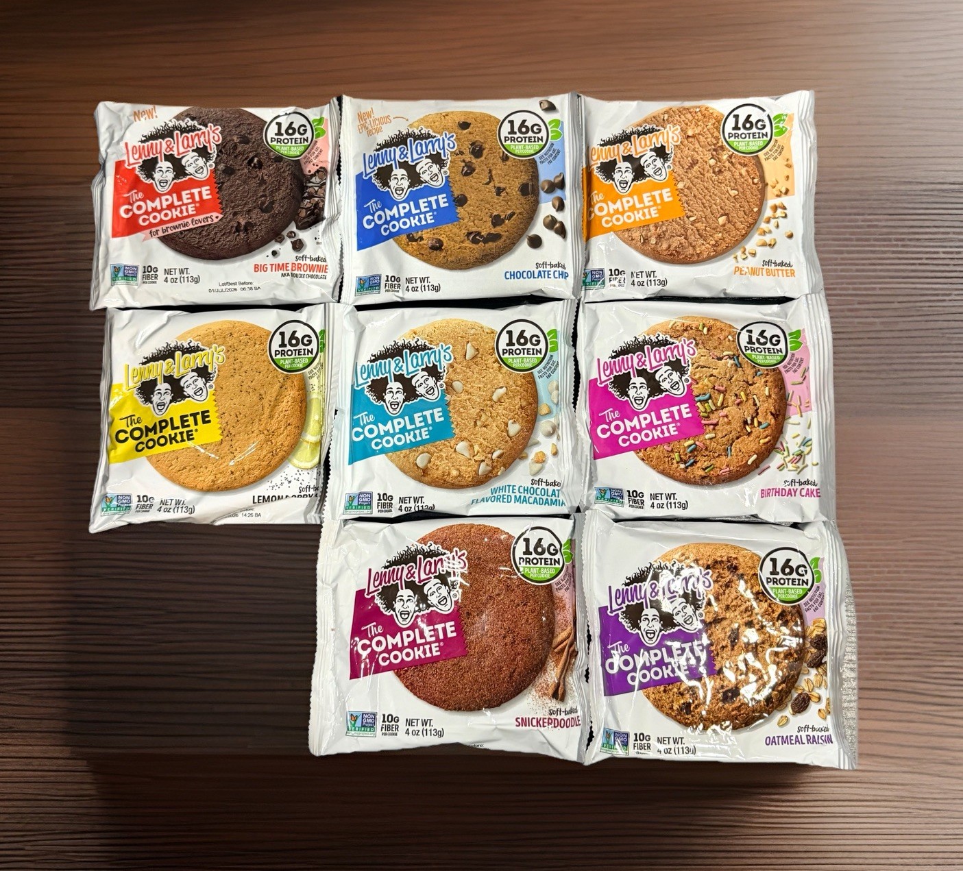 Lenny & Larry's The Complete Cookie, 8 Flavor Variety Pack, 