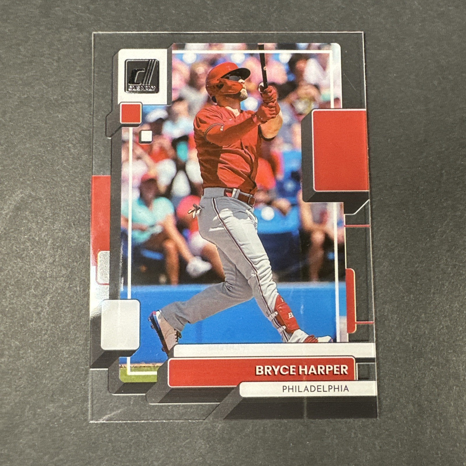 2022 Panini Chronicles Bryce Harper Clearly Donruss #39 Philadelphia Phillies