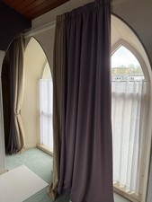 Long Soft Purple Tape Top Curtains Length 280cm From Inspire In Spain