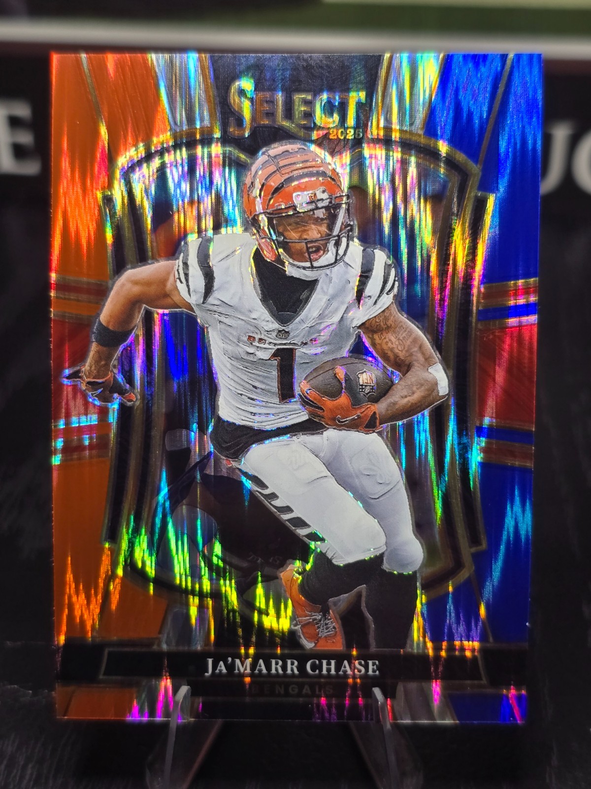 2025 select jamarr chase red and blue shock prizm #157