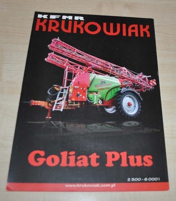 Krukowiak Goliat Plus Trailer Sprayer Agricultural Machinery Polska Brochure