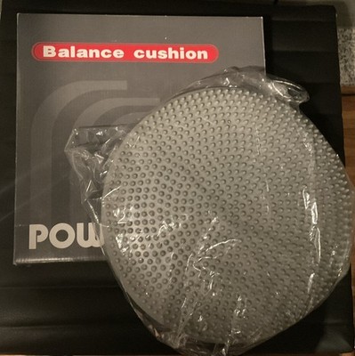 Powrx Balance Cushion Training Stabilitätsübung Balance Kissen 34 cm Silber neu