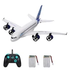 A380 RC Plane 2.4G 3CH EPP Foam RC Airplane10-15min Flight LED Light for Kids