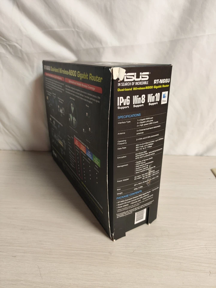 ASUS RT-N66R Wireless-N900 Dual Band Gigabit Wireless N Router New - Image 3 of 4