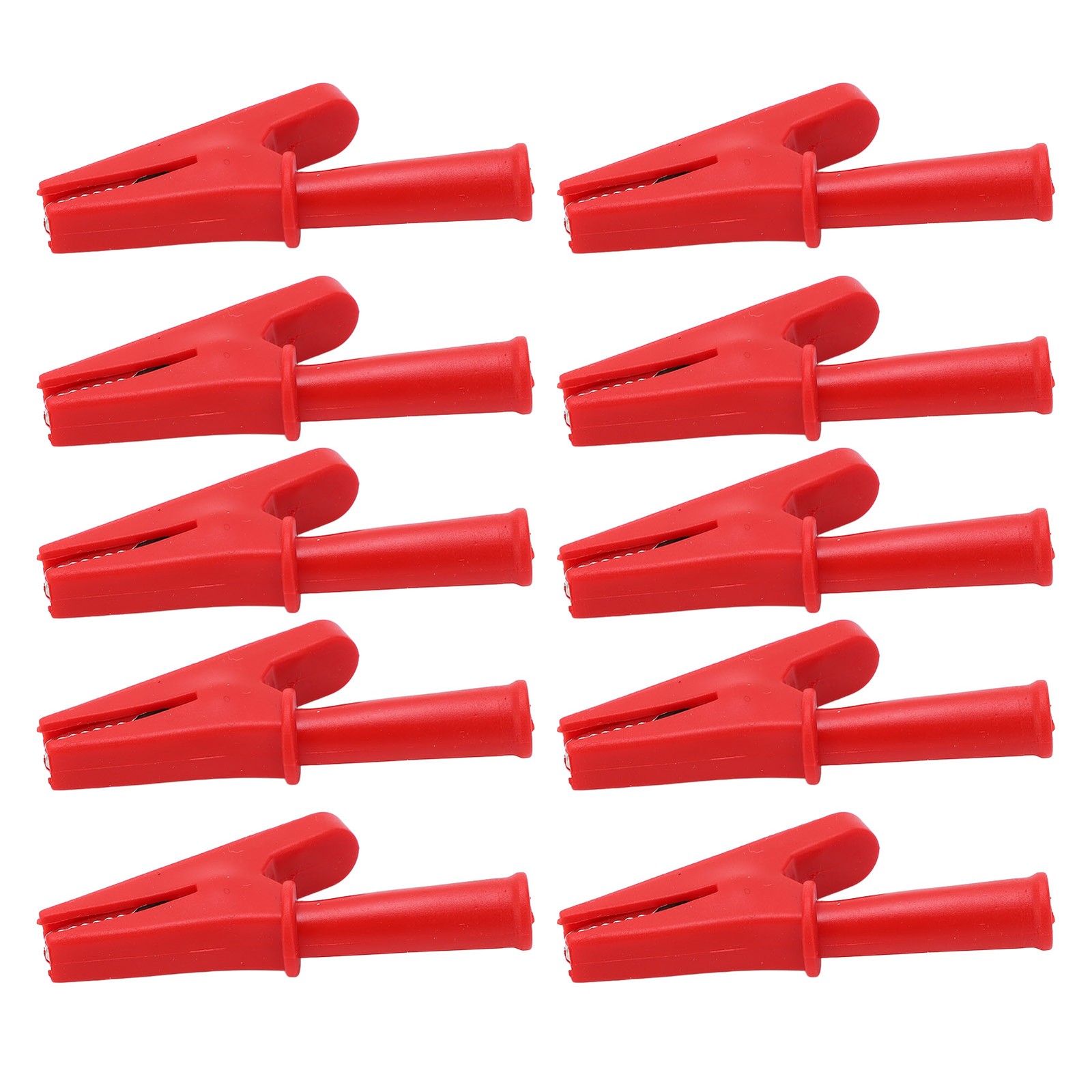 ⁺10Pcs Electric Test Clip 20A Rated Current 10mm Opening Test Clamp For