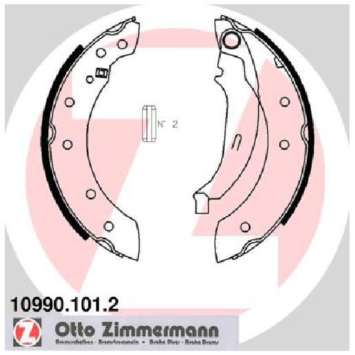 Bremsbackensatz FüR Renault Sandero-Stepway BS 1.4 1.6 09 Bis 26 Zimmermann Teil-image