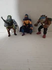 3 Original TMNT Figures Vintage 1988, Rocksteady, Shredder , Bebop