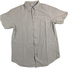 Columbia Rapid Rivers II Short Sleeve Button Down Shirt Men's Medium 100 Cotton