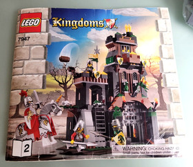 LEGO 7947 Kingdoms Prison Tower Rescue Box Manual Retired Castle 98% Complete