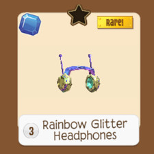 Rainbow Glitter Headphones || Animal Jam Play Wild (AJPW)